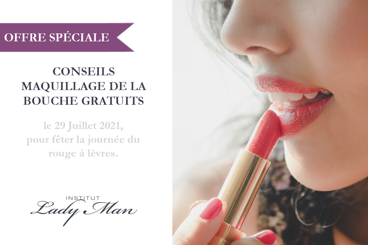 Conseils maquillage de la bouche chez l'institu Lady Man